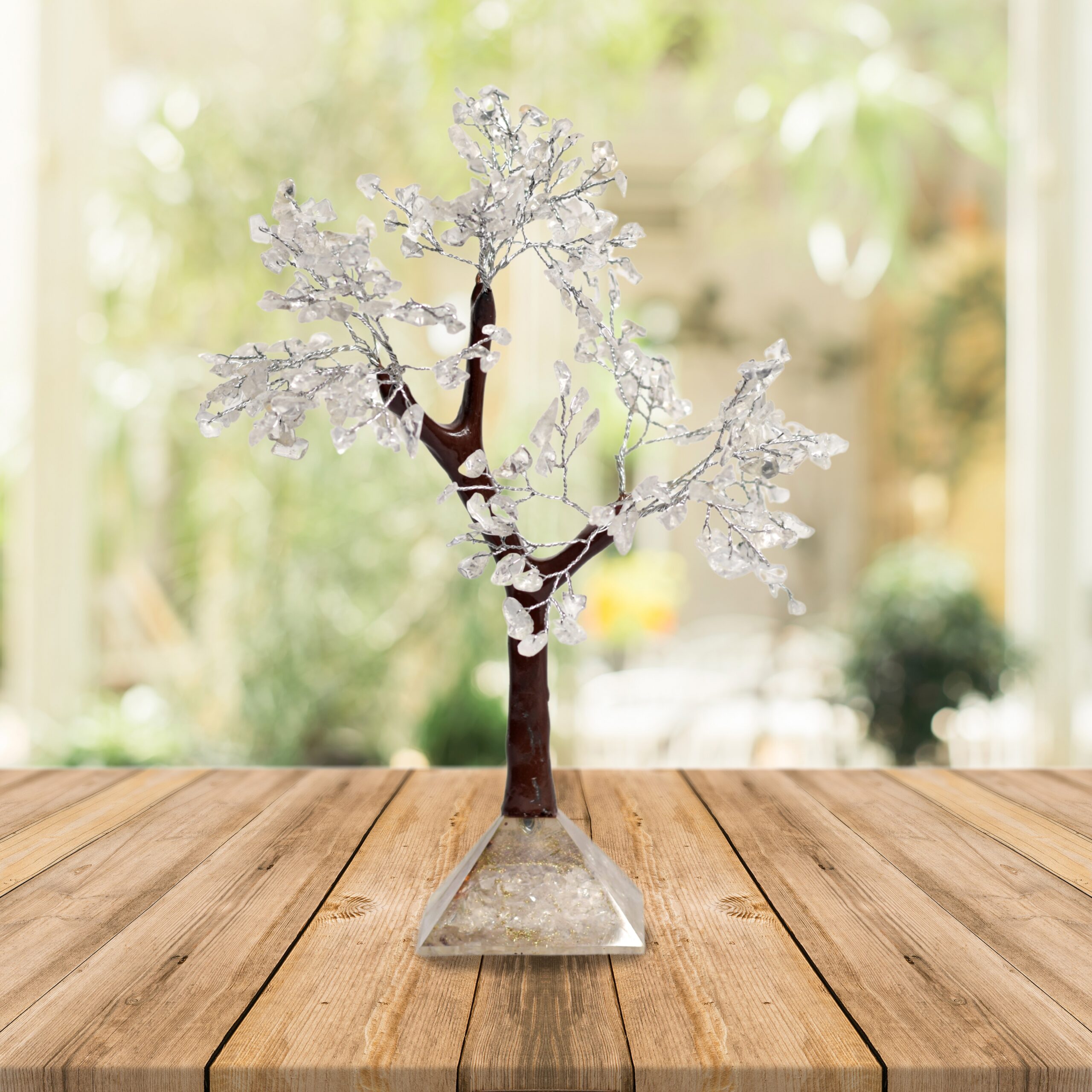 KACHVI Crystal Set |Clear Gold Silver Pryamid Tree - Image 12