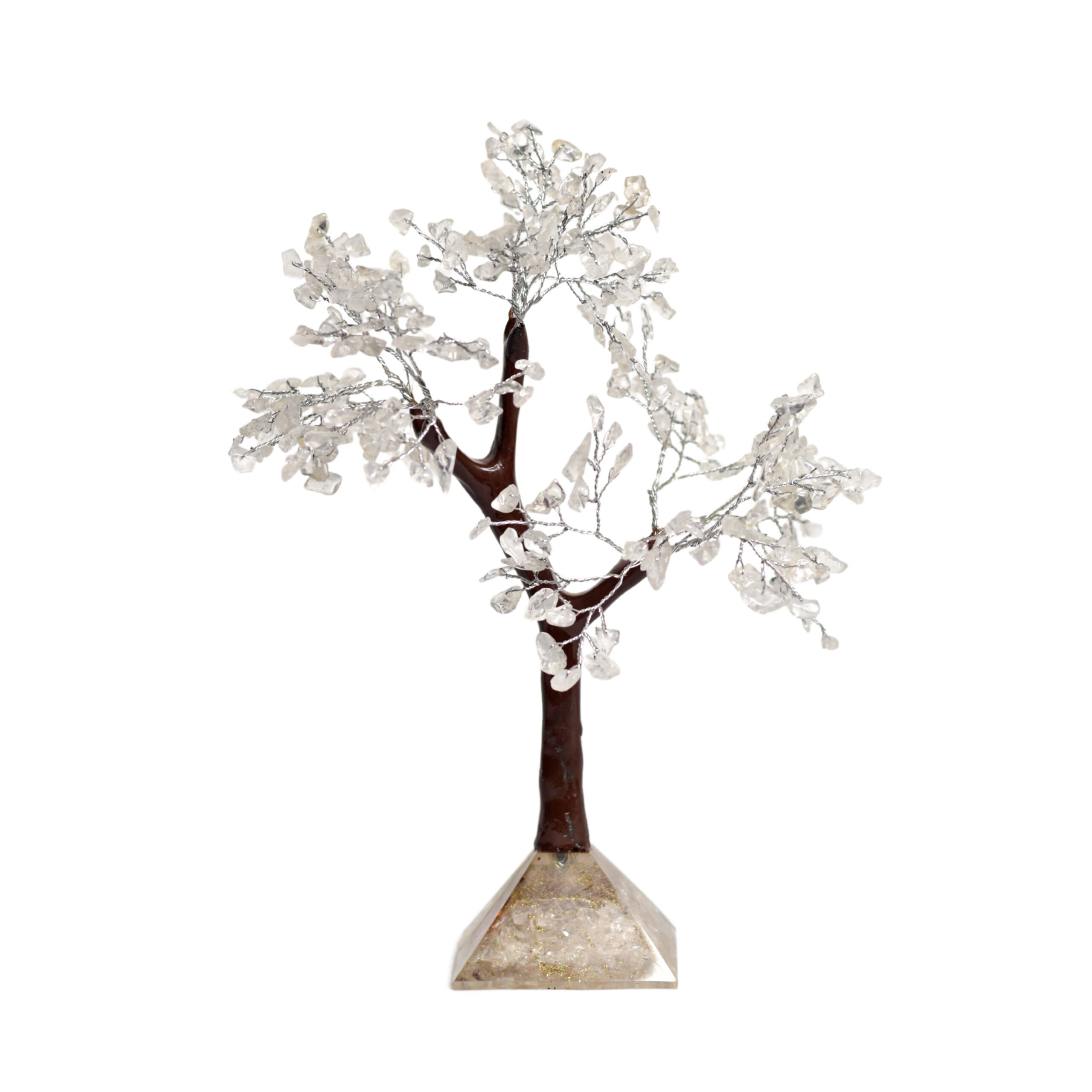 KACHVI Crystal Set |Clear Gold Silver Pryamid Tree
