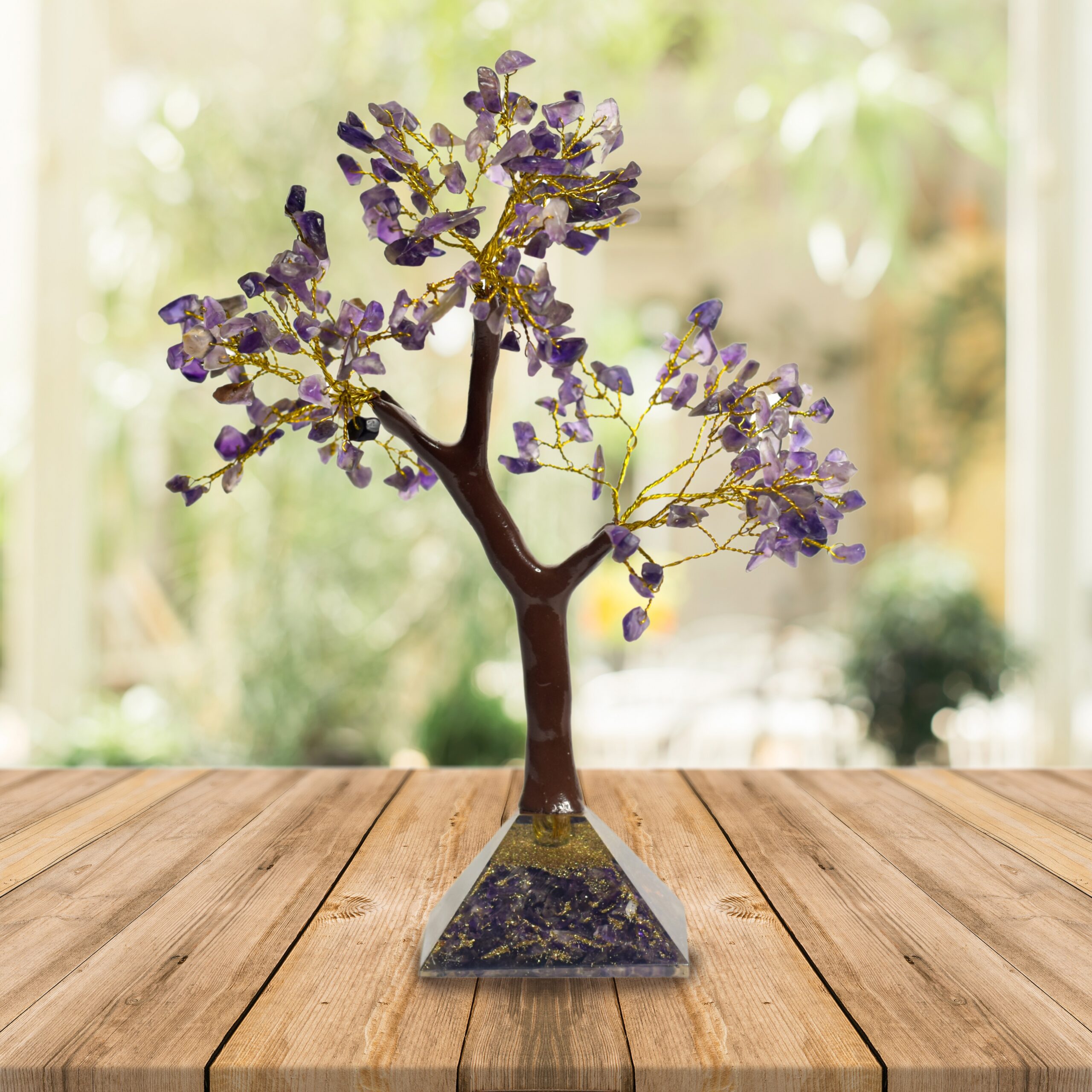 KACHVI Crystal Set |Amethyst Pryamid Tree - Image 6
