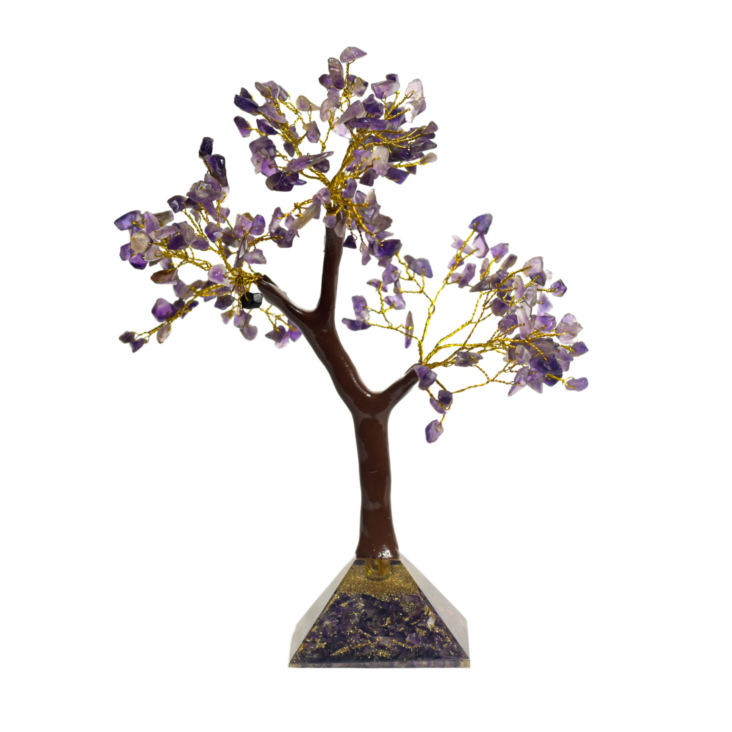KACHVI Crystal Set |Amethyst Pryamid Tree