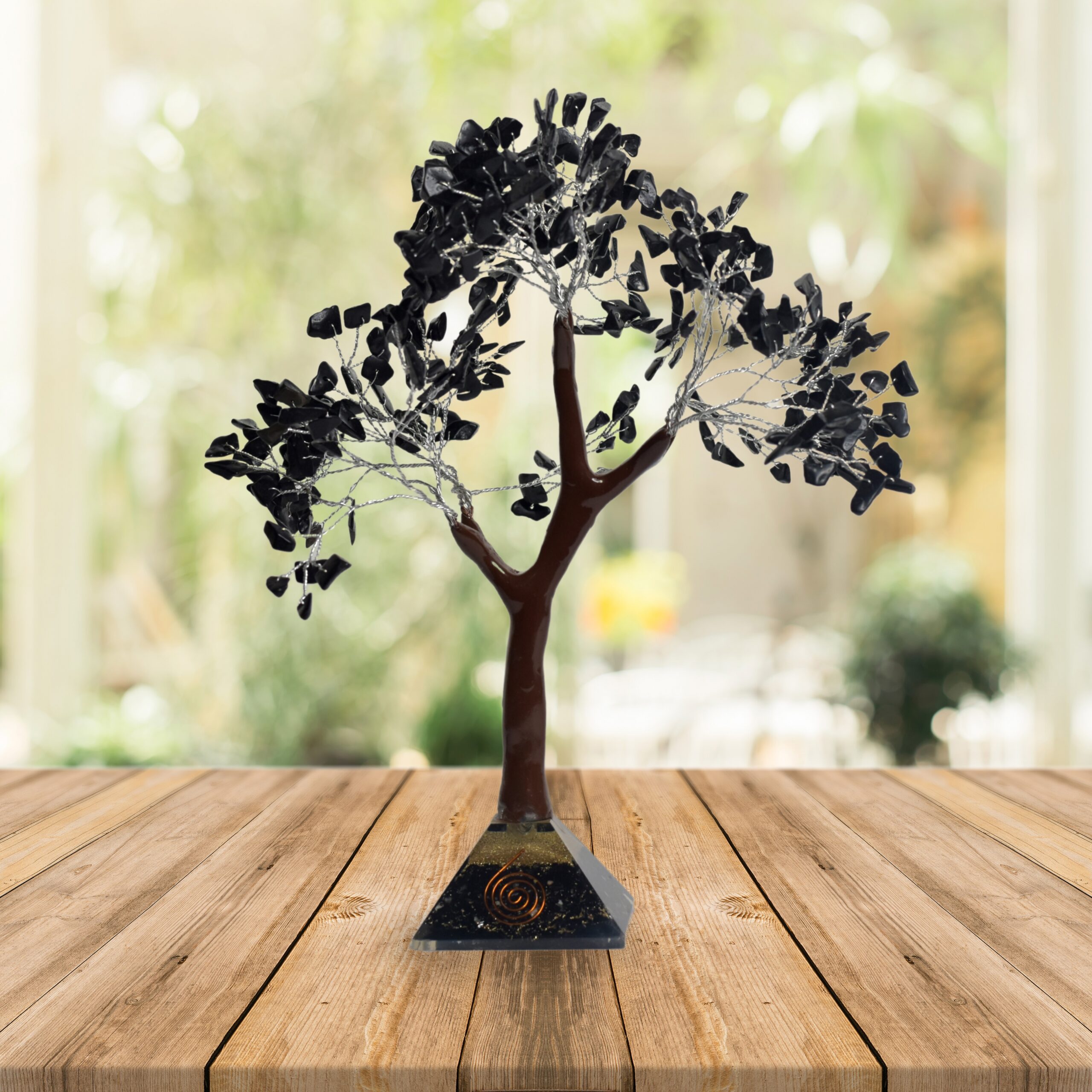 KACHVI Crystal Set |Black Silver Pryamid Tree - Image 4