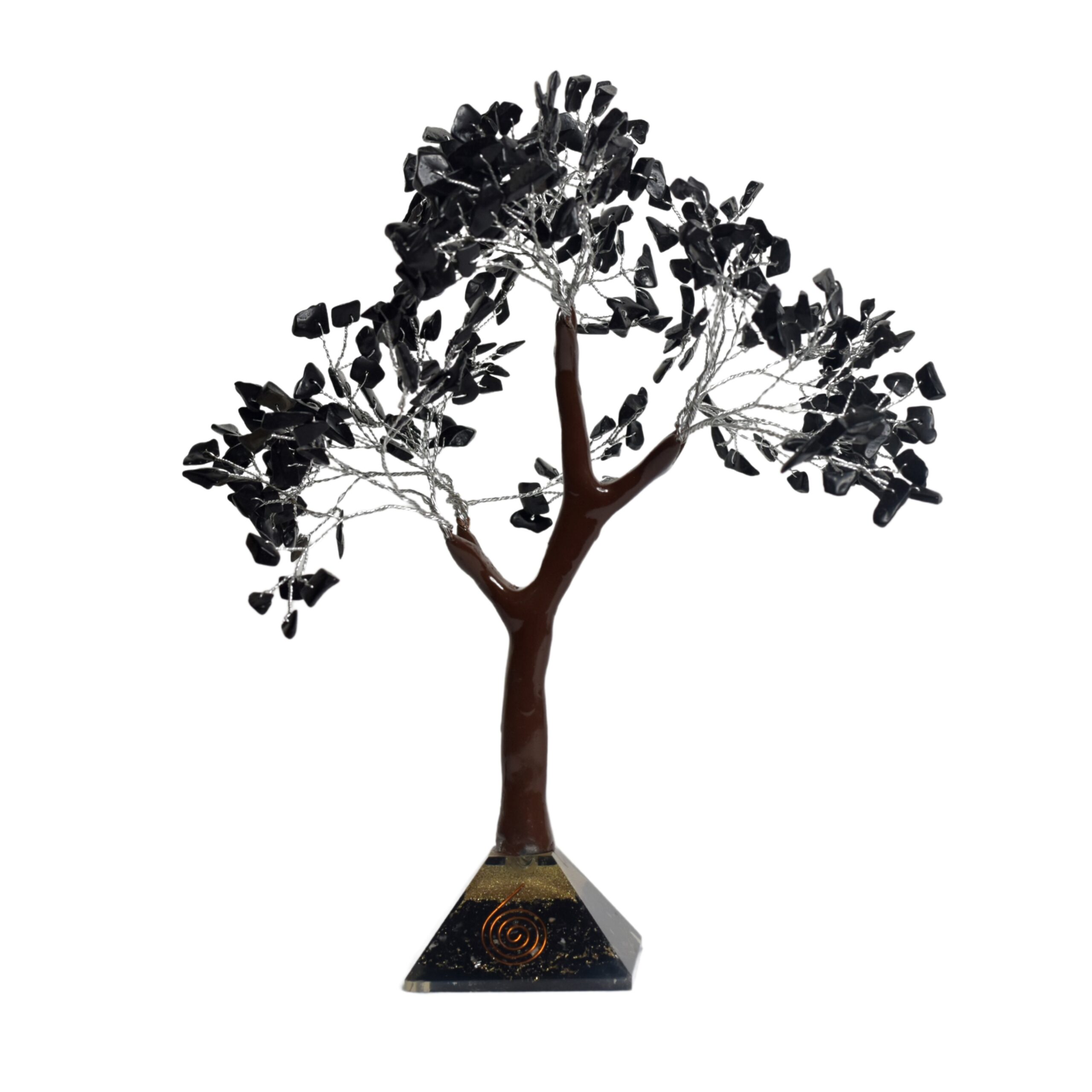 KACHVI Crystal Set |Black Silver Pryamid Tree