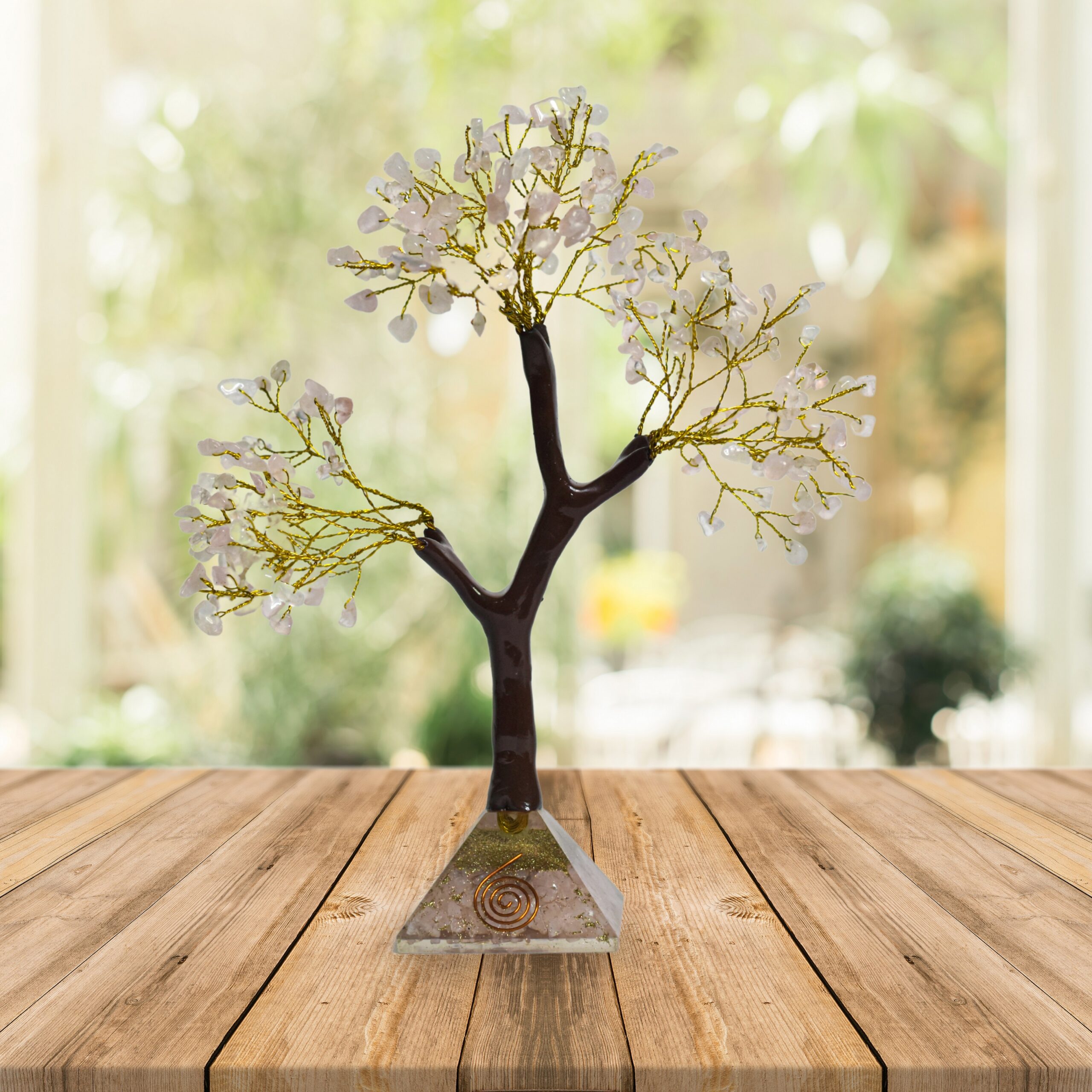 KACHVI Crystal Set |Rose Gold Pryamid Tree - Image 4