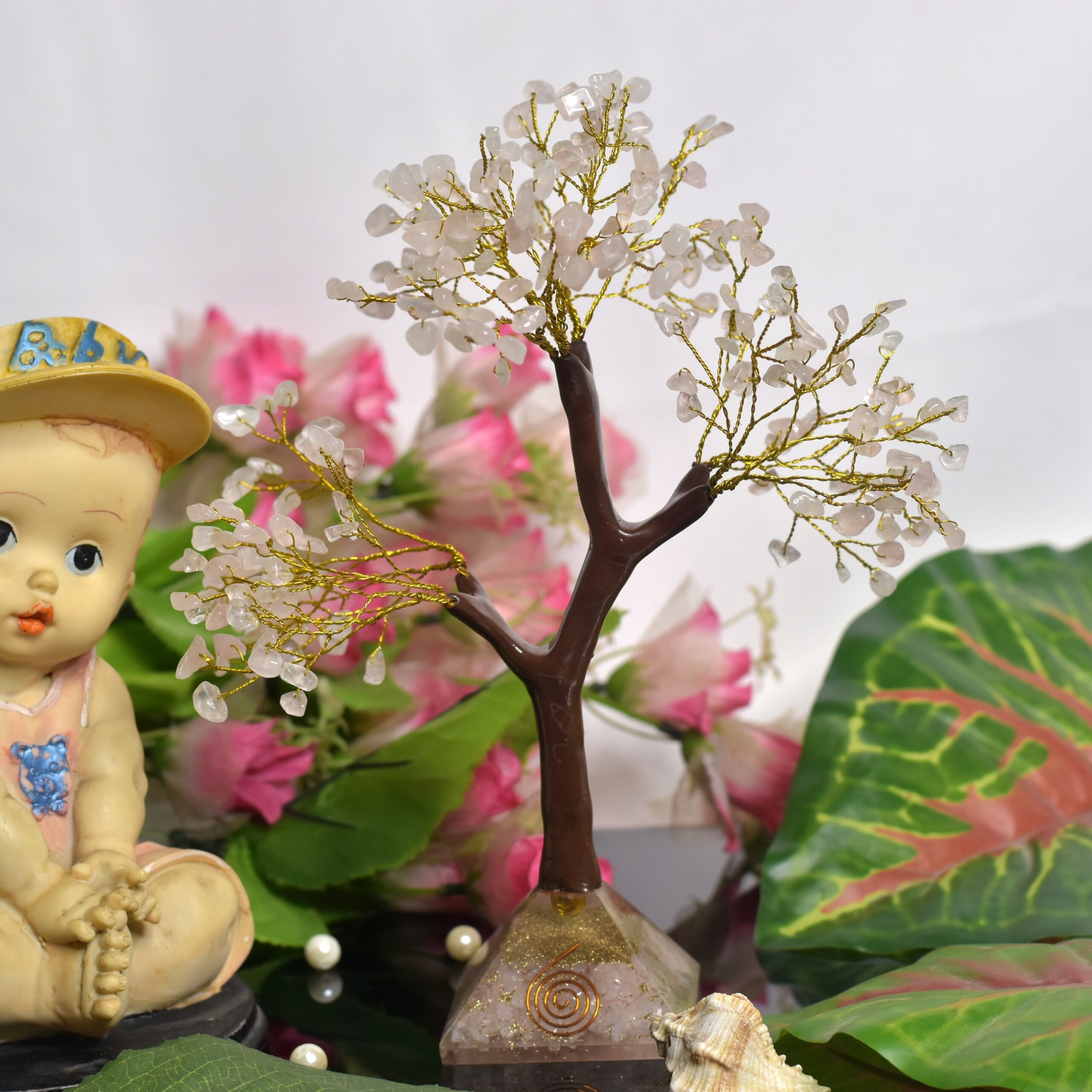KACHVI Crystal Set |Rose Gold Pryamid Tree - Image 5