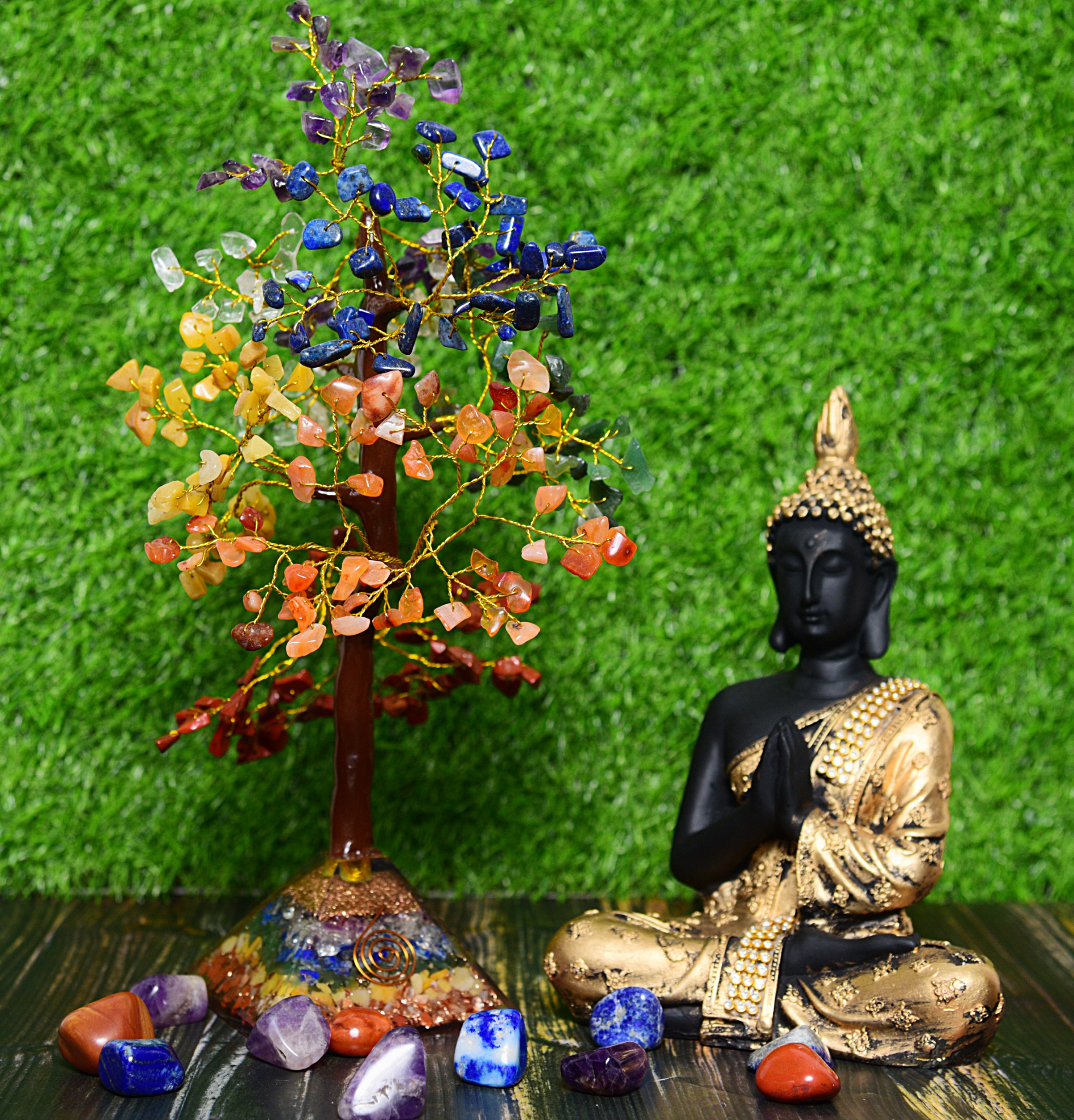 KACHVI Crystal Set |7 Chakra Pryamid Tree - Image 7