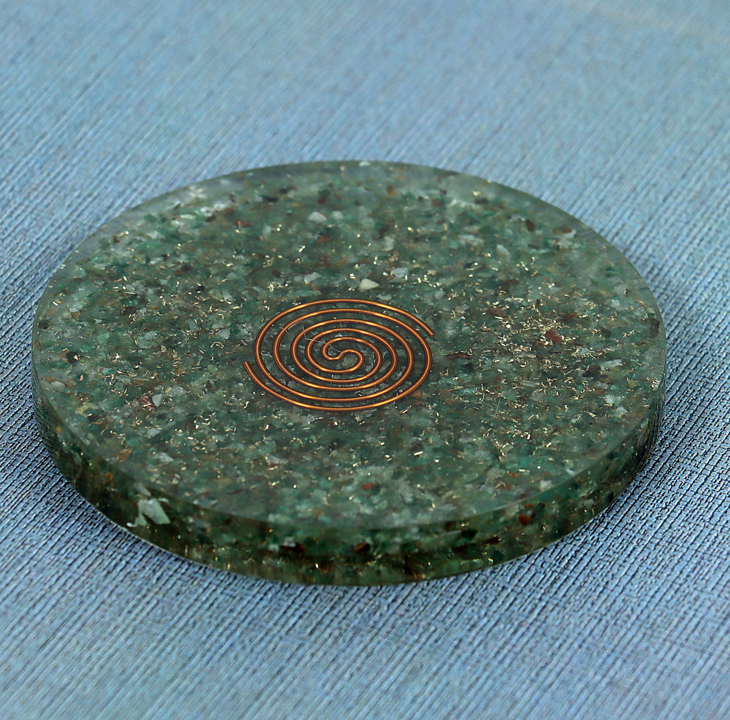KACHVI Crystal Set |Green Coaster Orgone