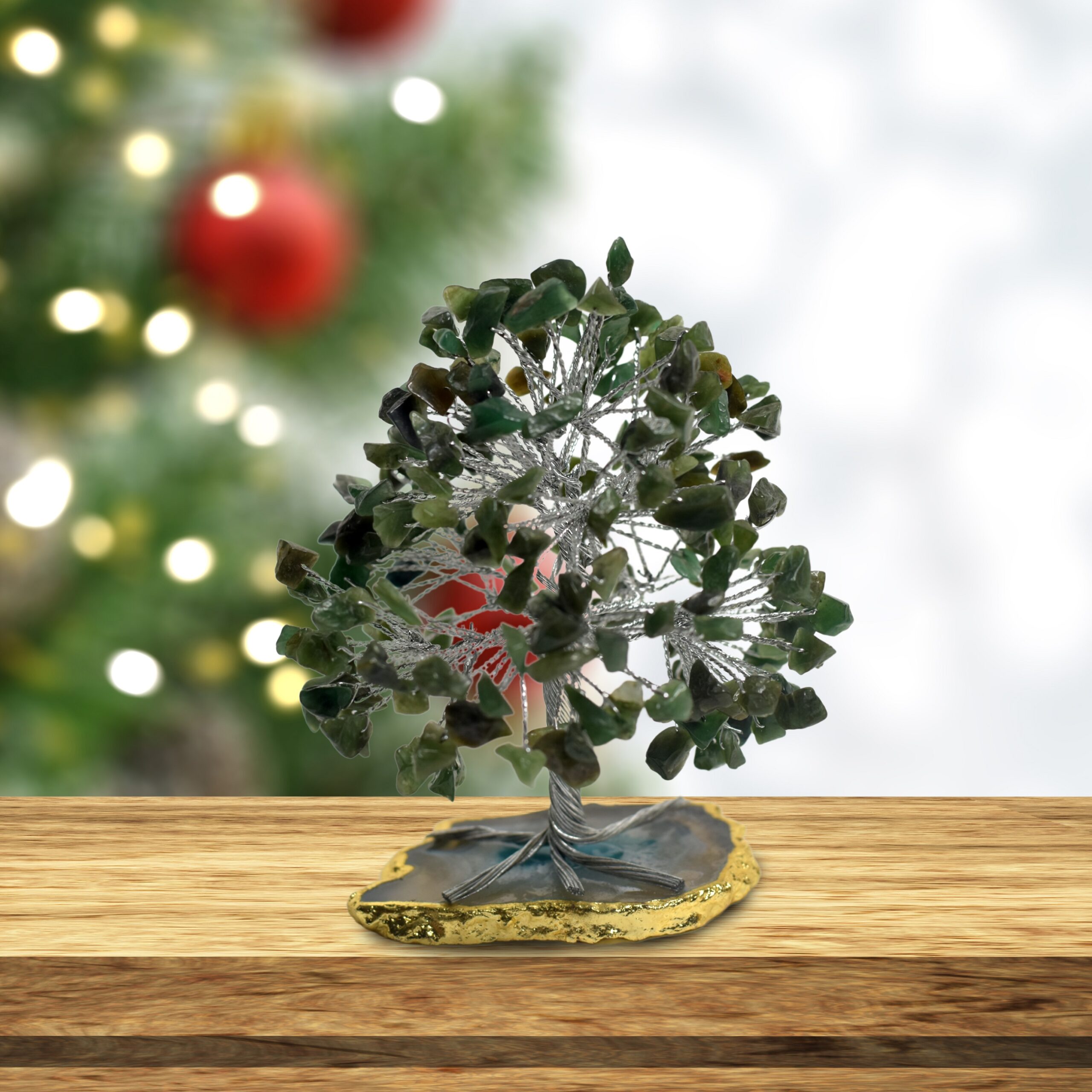 KACHVI Crystal Set |Green Crystal Plate tree - Image 5