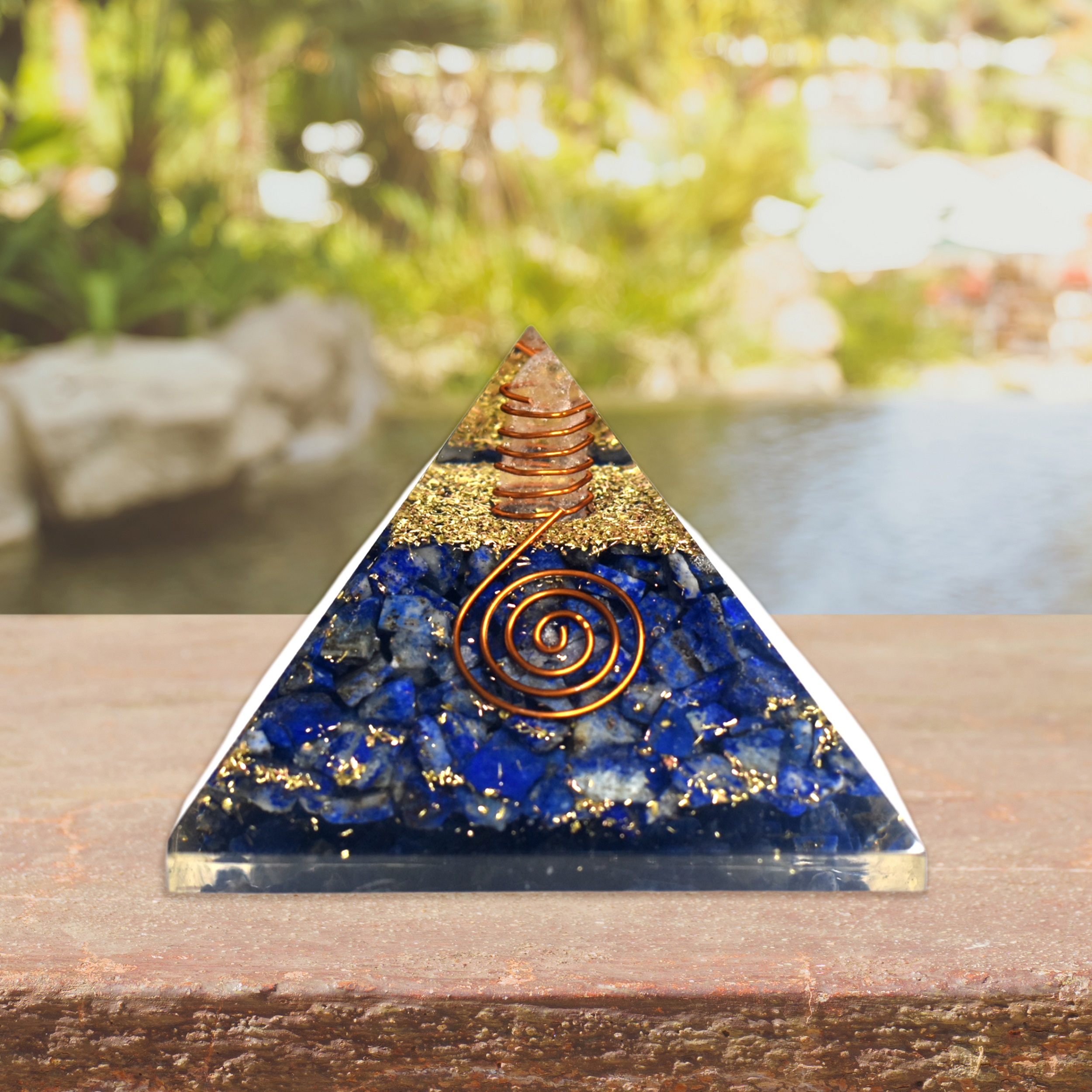 KACHVI Crystal Set |Lapis Pryamid