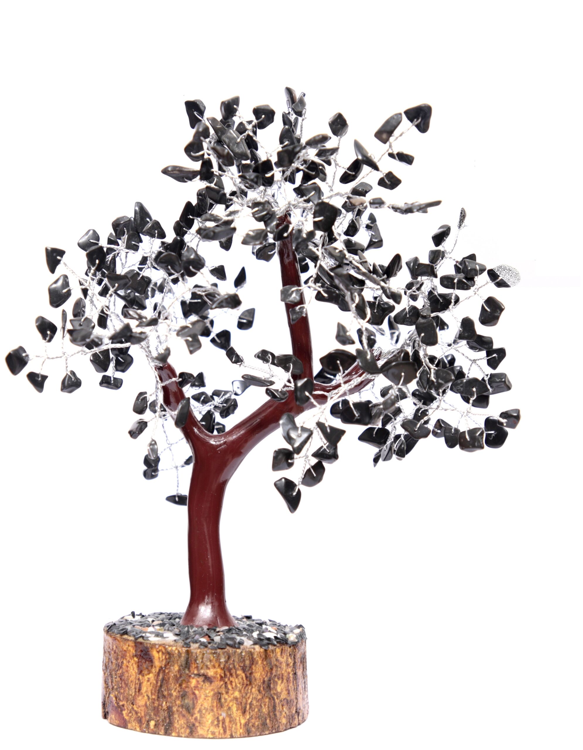 KACHVI Crystal Tree | Black Turmoline_Silver